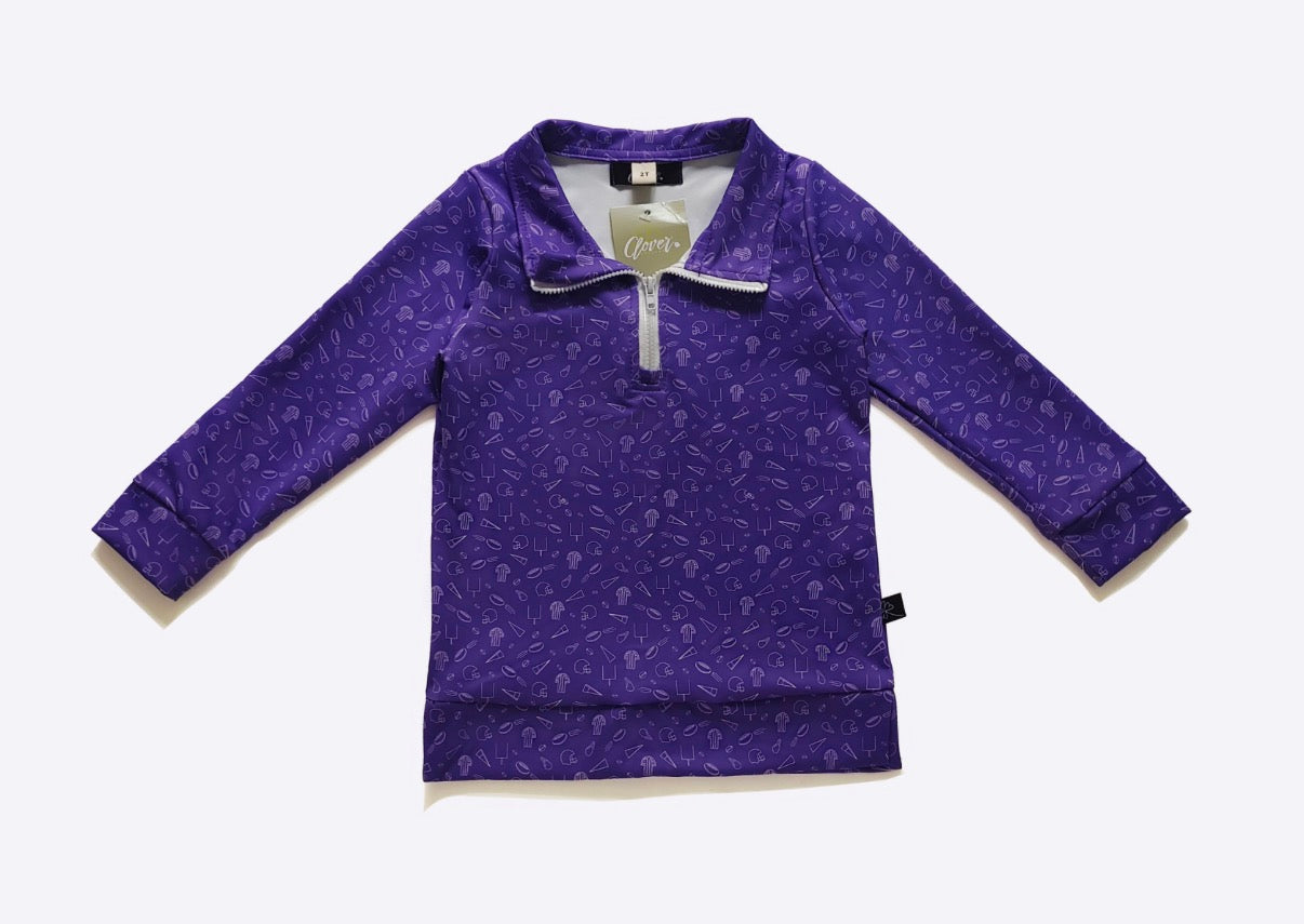 Go Team Game Day Quarter Zip