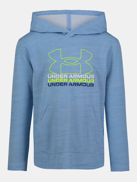 Under Armour Horizon Blue Lockup Twist Mesh Hoodie