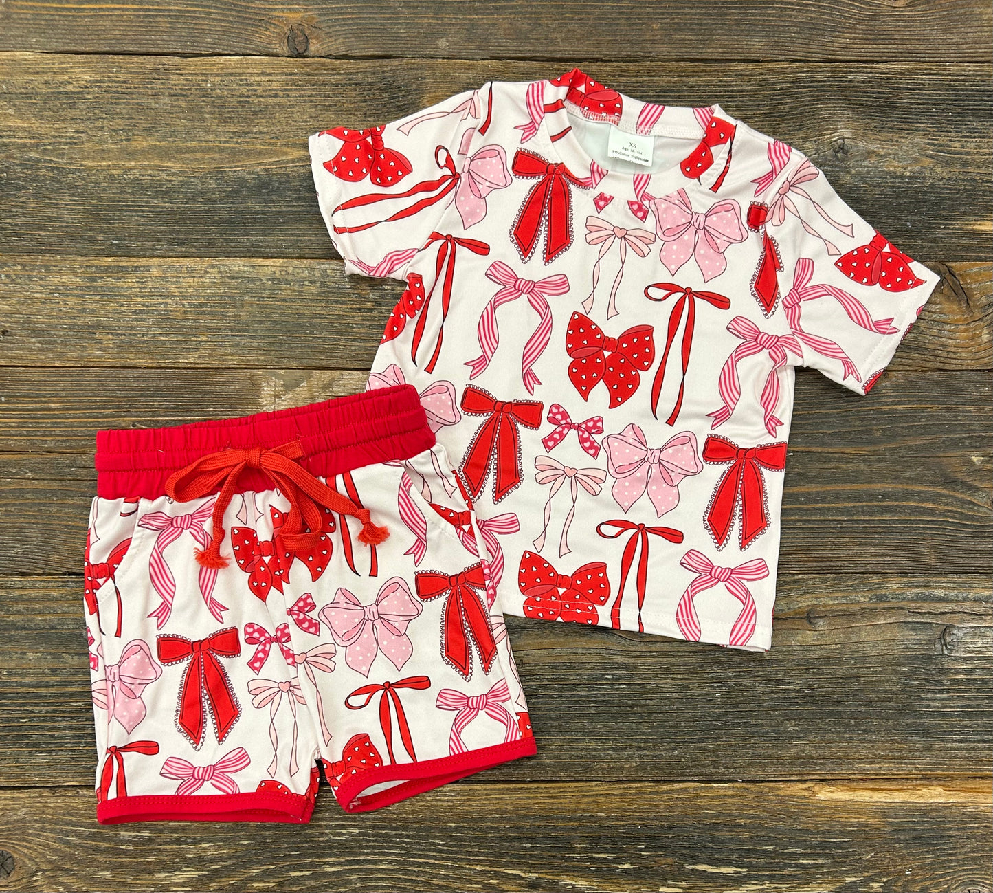 Red & Pink Bows Lounge Set