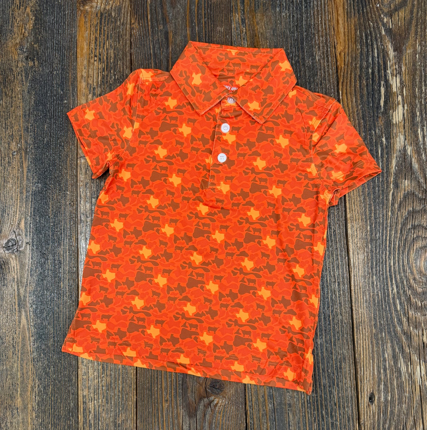 Meripex TX Orange Camo Polo