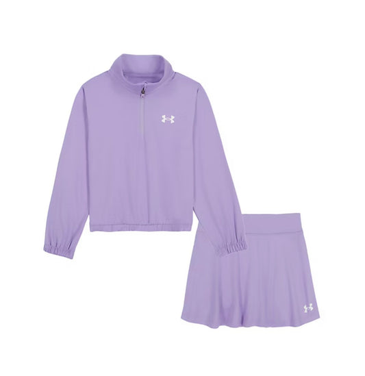 Under Armour Transparent Lilac Quarter Zip & Skort Set