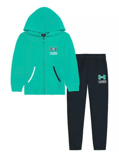 Under Armour Geode Green / Black Jacket & Jogger Set