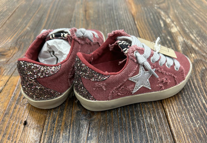 The “Reba” ShuShop Lo-Top Maroon Sneaker