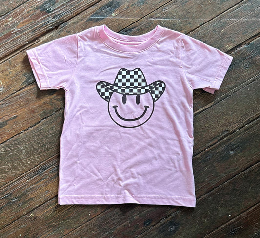 Checkered Cowboy Hat Tee