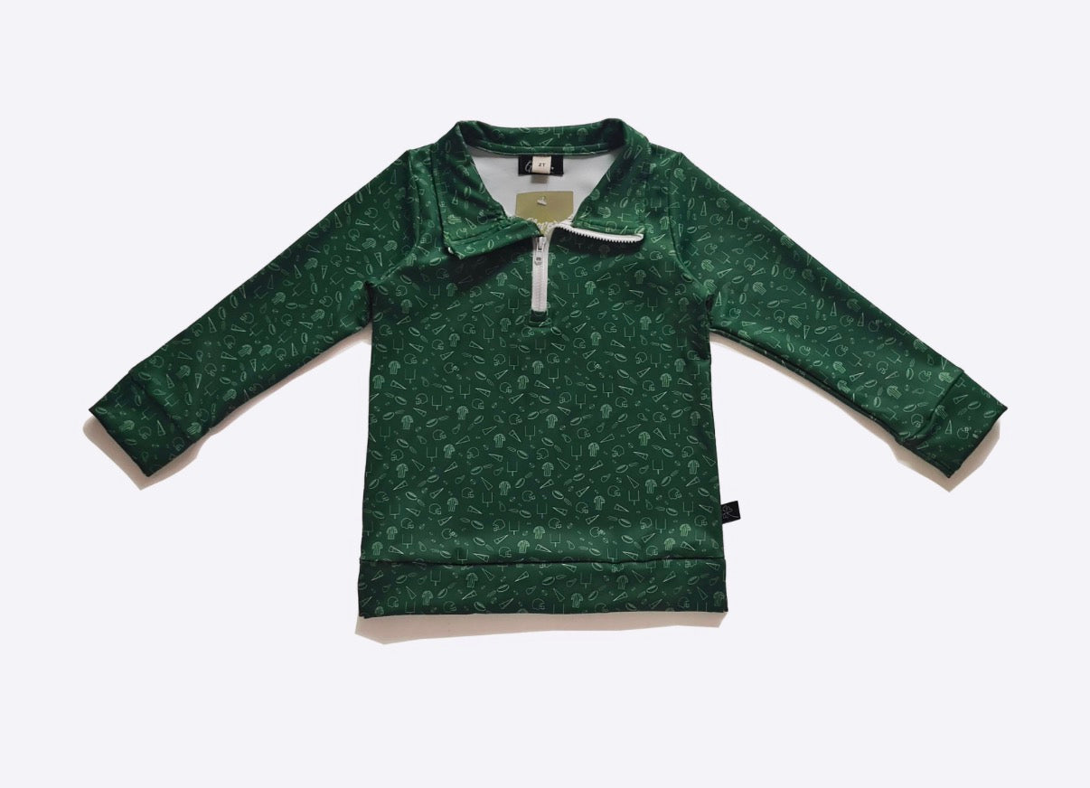 Go Team Game Day Quarter Zip