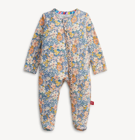 Magnetic Me Flora Modal Ruffle Footie