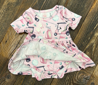 M&R Tee Time S/S Twirl Bodysuit