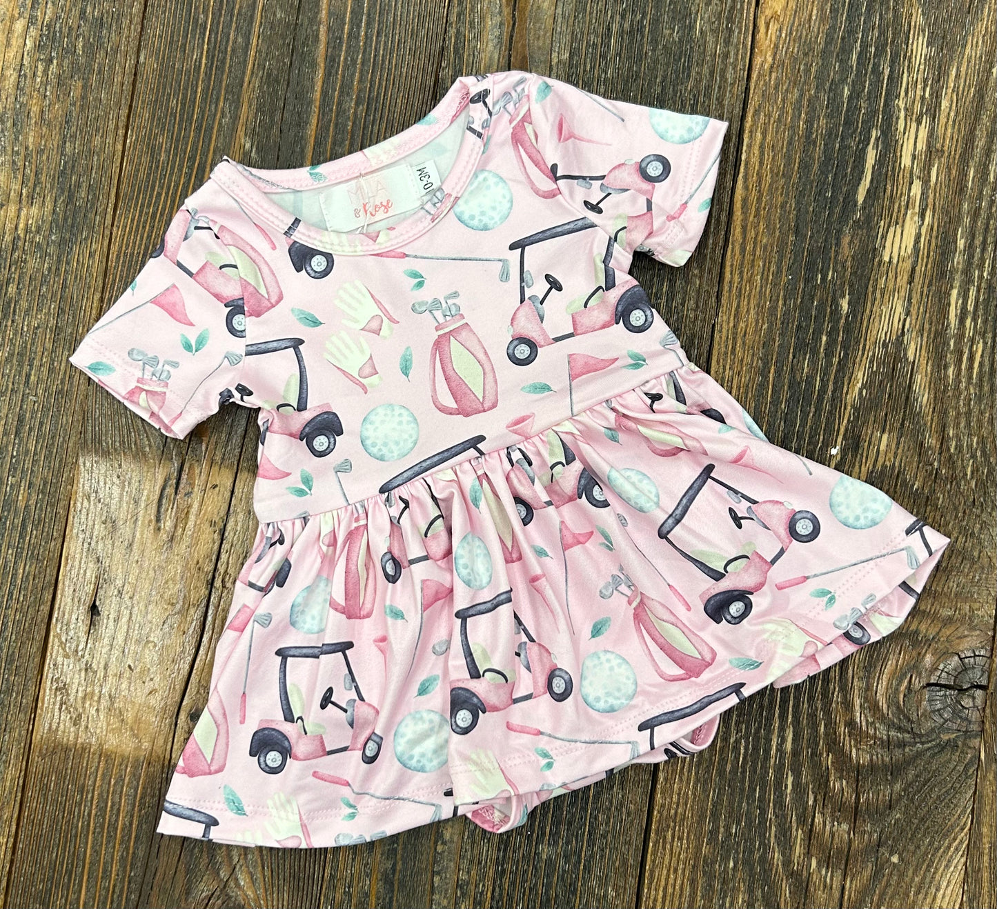 M&R Tee Time S/S Twirl Bodysuit