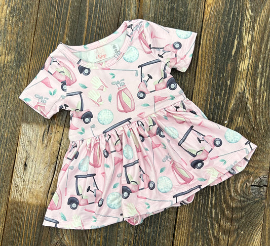 M&R Tee Time S/S Twirl Bodysuit
