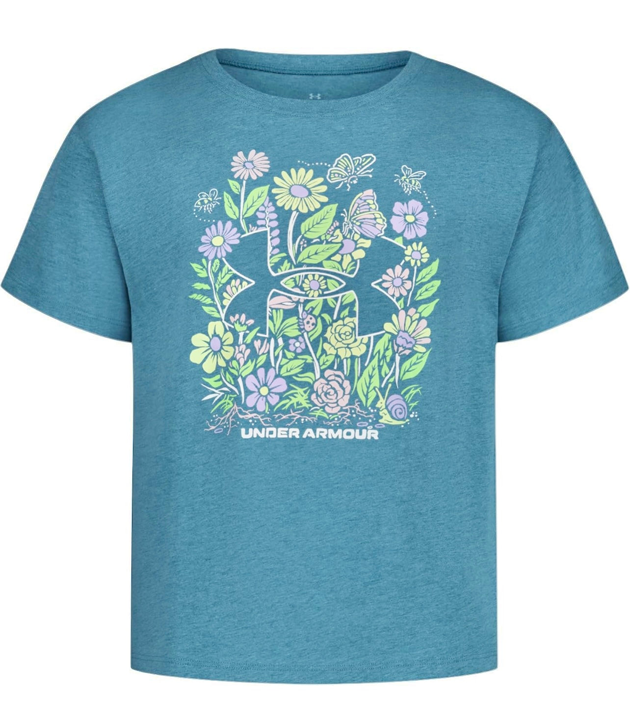 Under Armour Boundless Blue Heather Garden Logo Tee