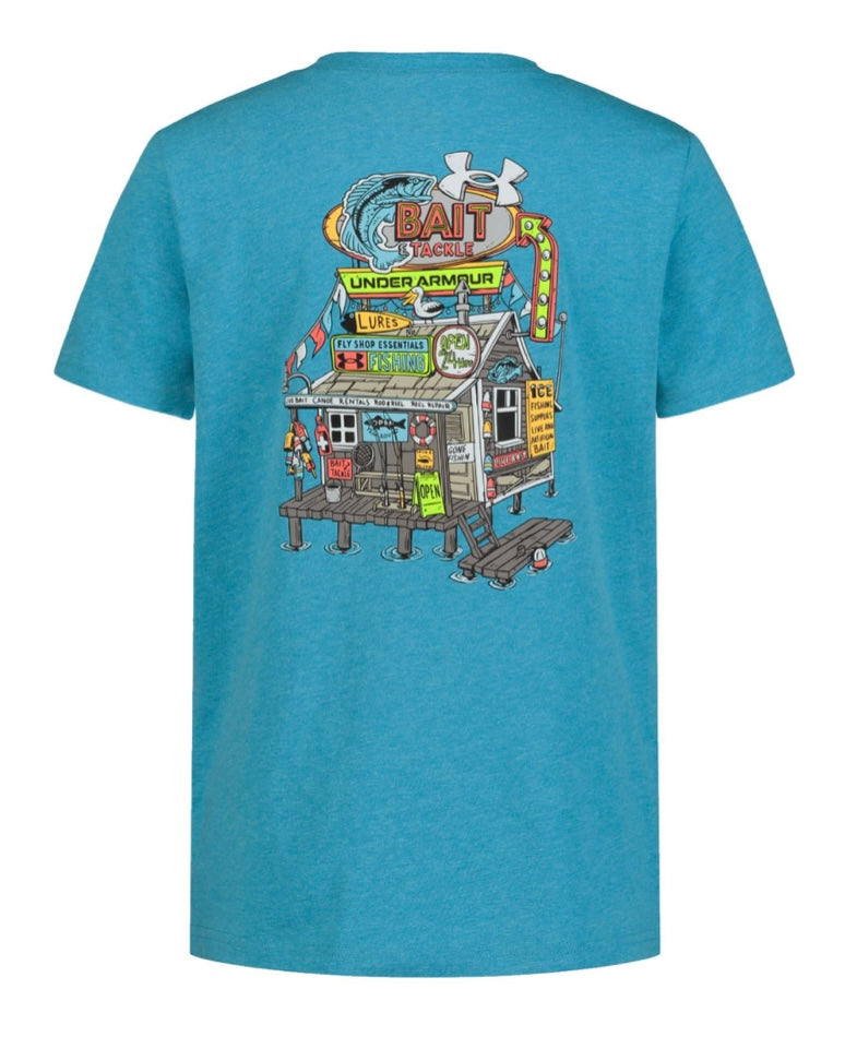 Under Armour Fresco Blue Bait N Tackle Tee