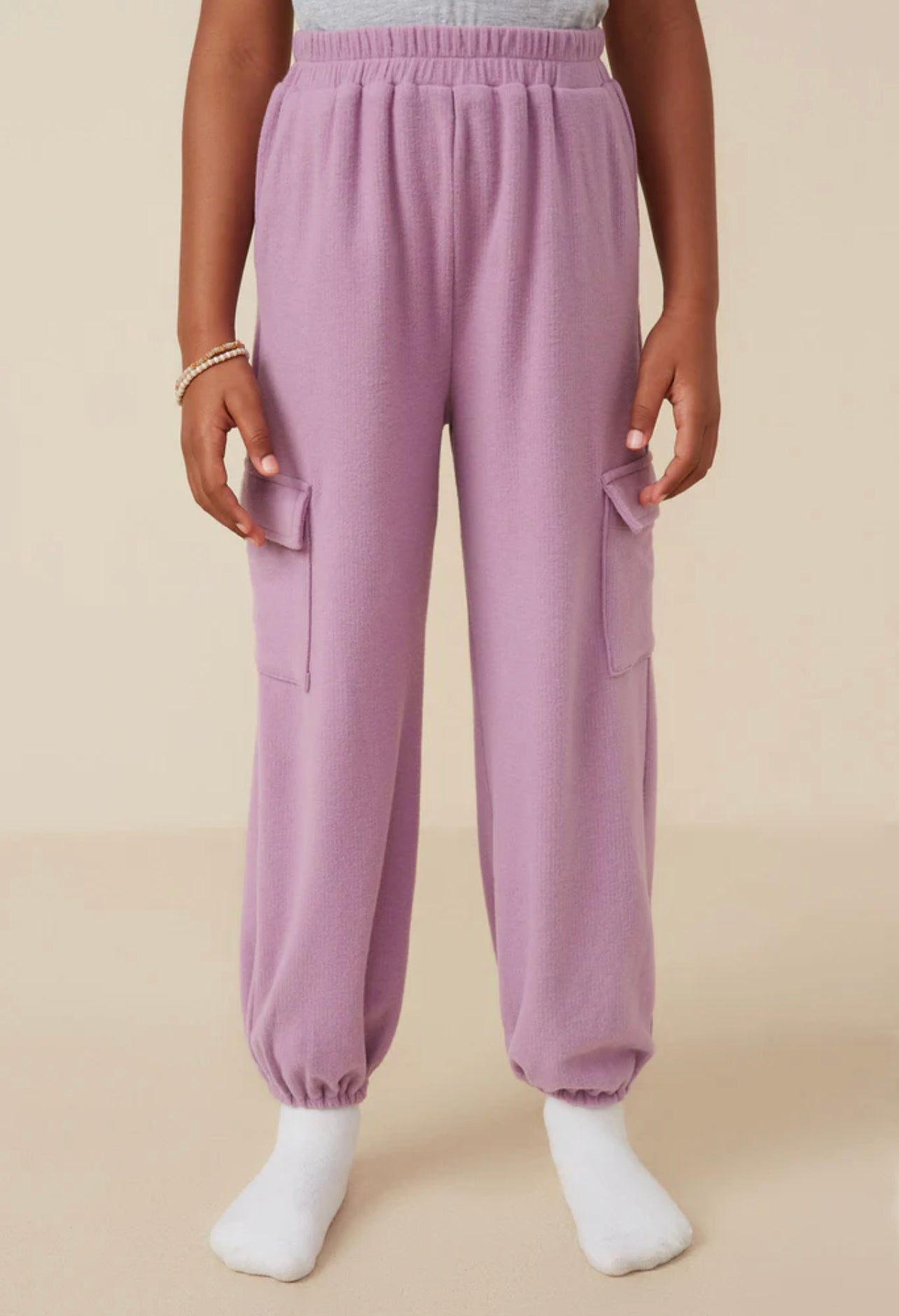 Hayden Soft Brushed Rib Cargo pocket Joggers GY7568