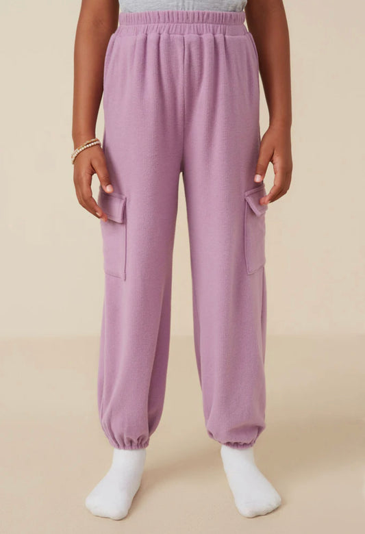 Hayden Soft Brushed Rib Cargo pocket Joggers GY7568
