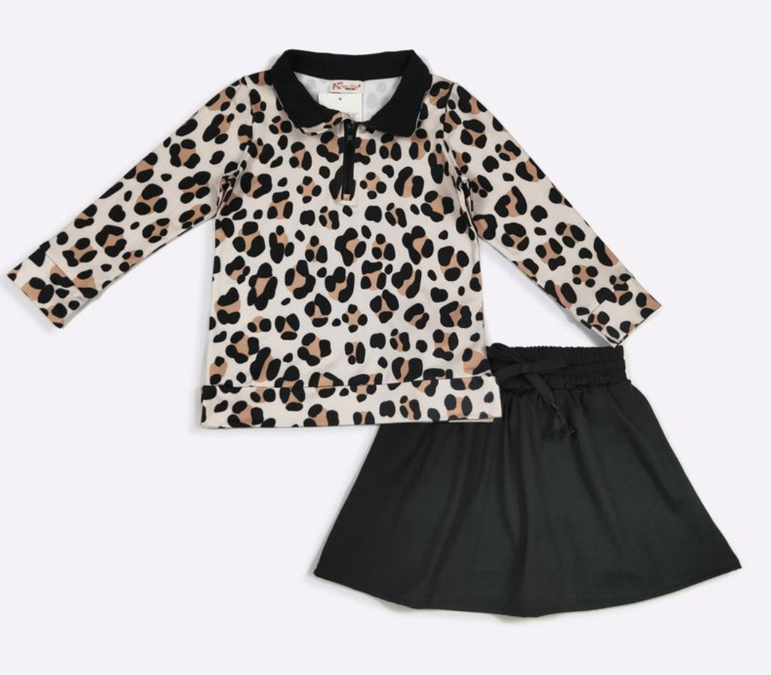 CC Cheetah Skort Set
