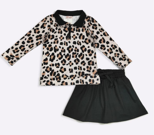 CC Cheetah Skort Set