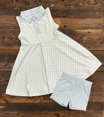 Gingham Active Dress Set