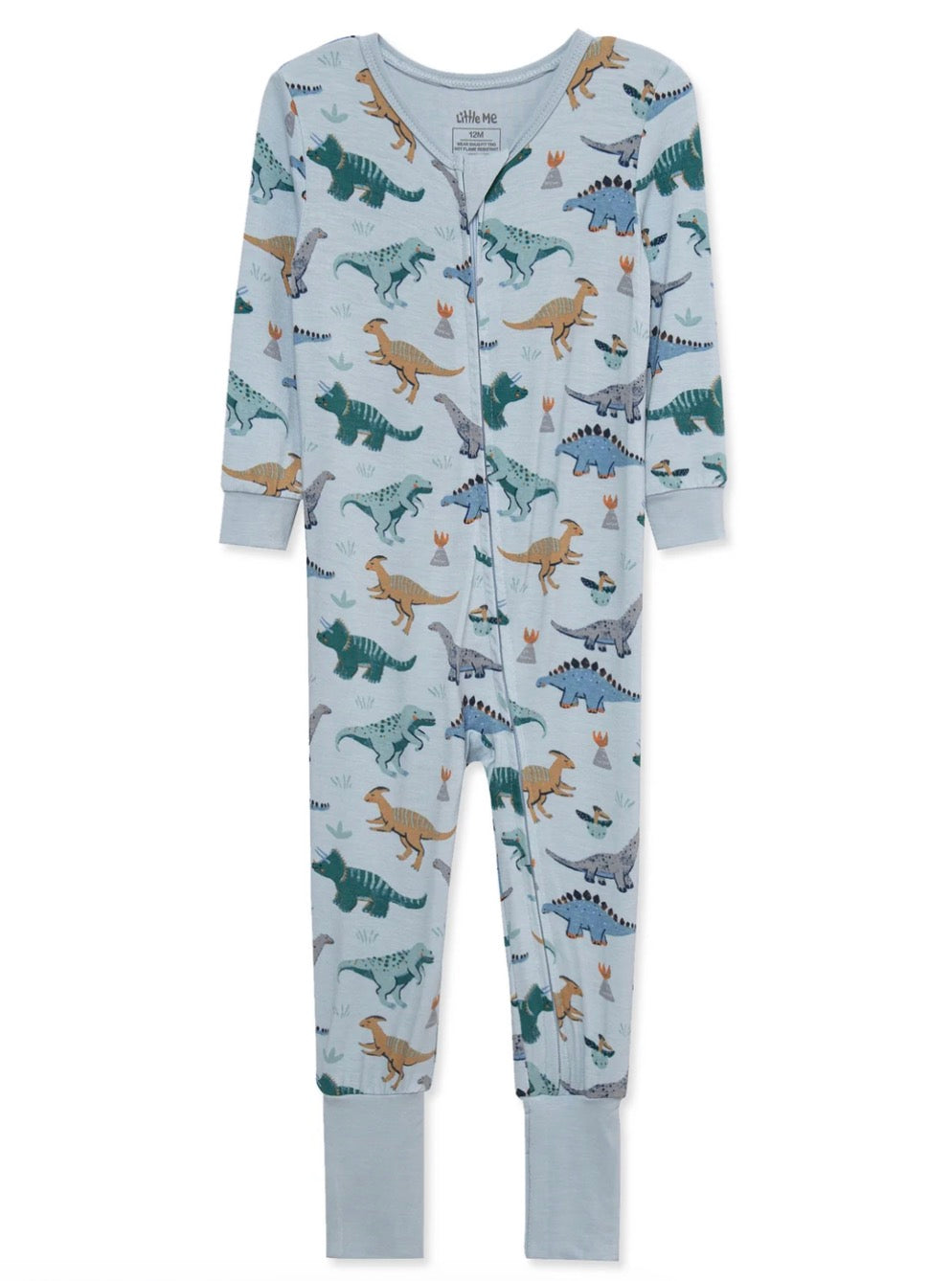 Little Me Blue Dino Bamboo Sleeper