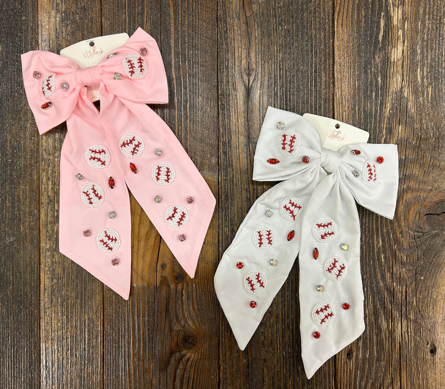 Beaded Baseball Bow