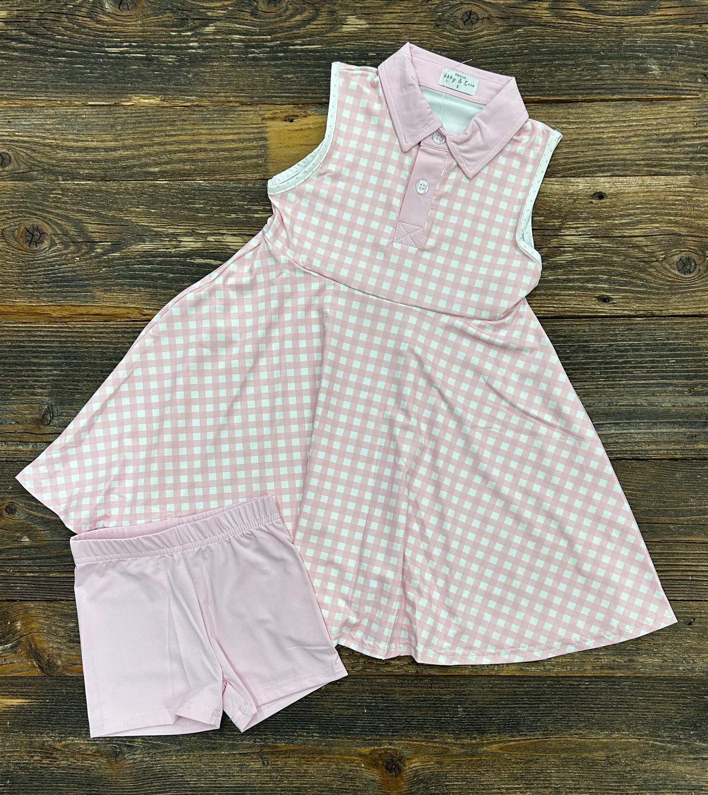 Gingham Active Dress Set