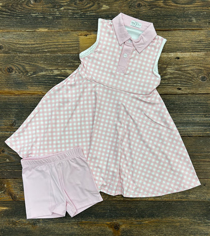 Gingham Active Dress Set