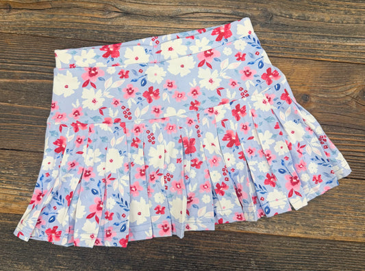 Blue Floral Skort