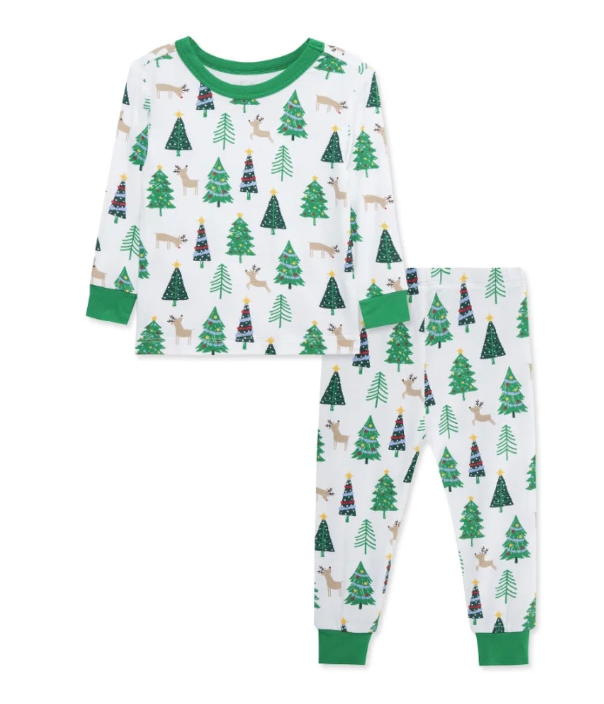 Little Me Christmas Tree Bamboo PJ Set