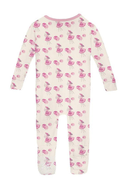 Kickee Natural Little Bo Peep Convertible Sleeper With Zipper