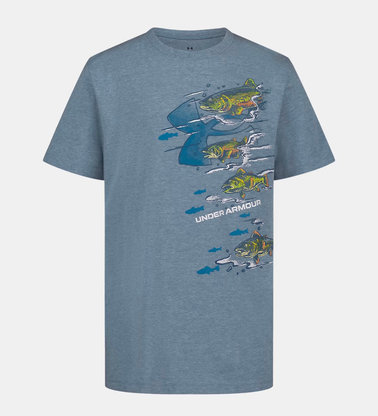 Under Armour Blue Wind Heather Fish Tee