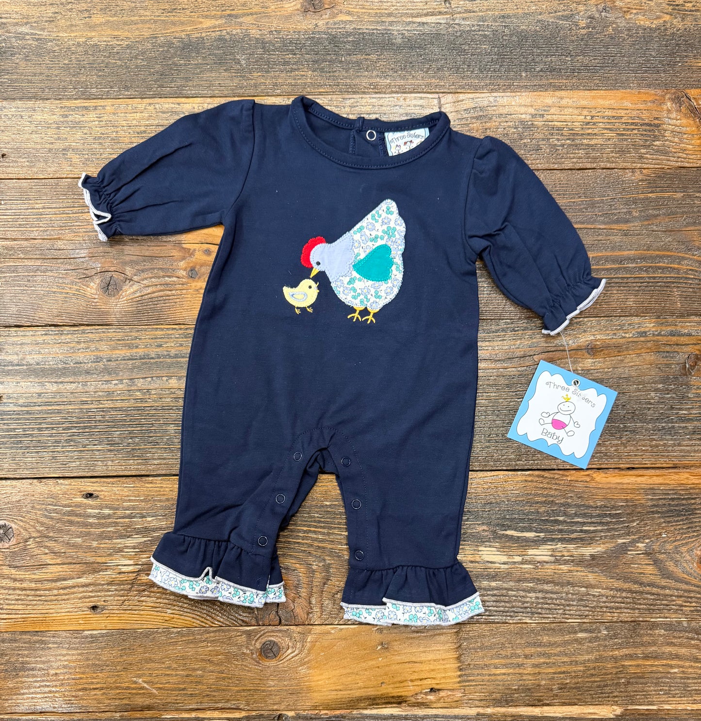 Three Sisters Mama Hen Girls Romper