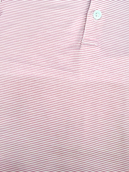 Meripex Micro Pink / White Stripe Polo