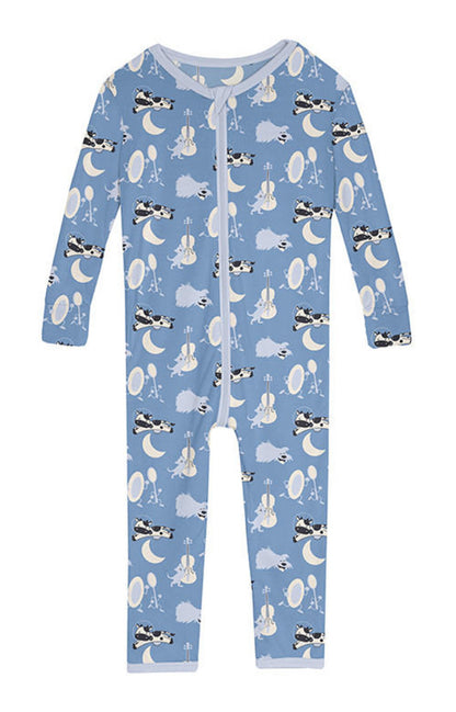 Kickee Dream Blue Hey Diddle Diddle Convertible Sleeper With Zipper