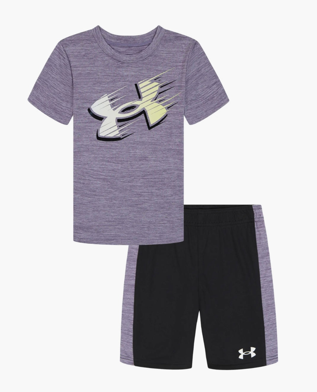 Under Armour Purple Crest Logo Short Set