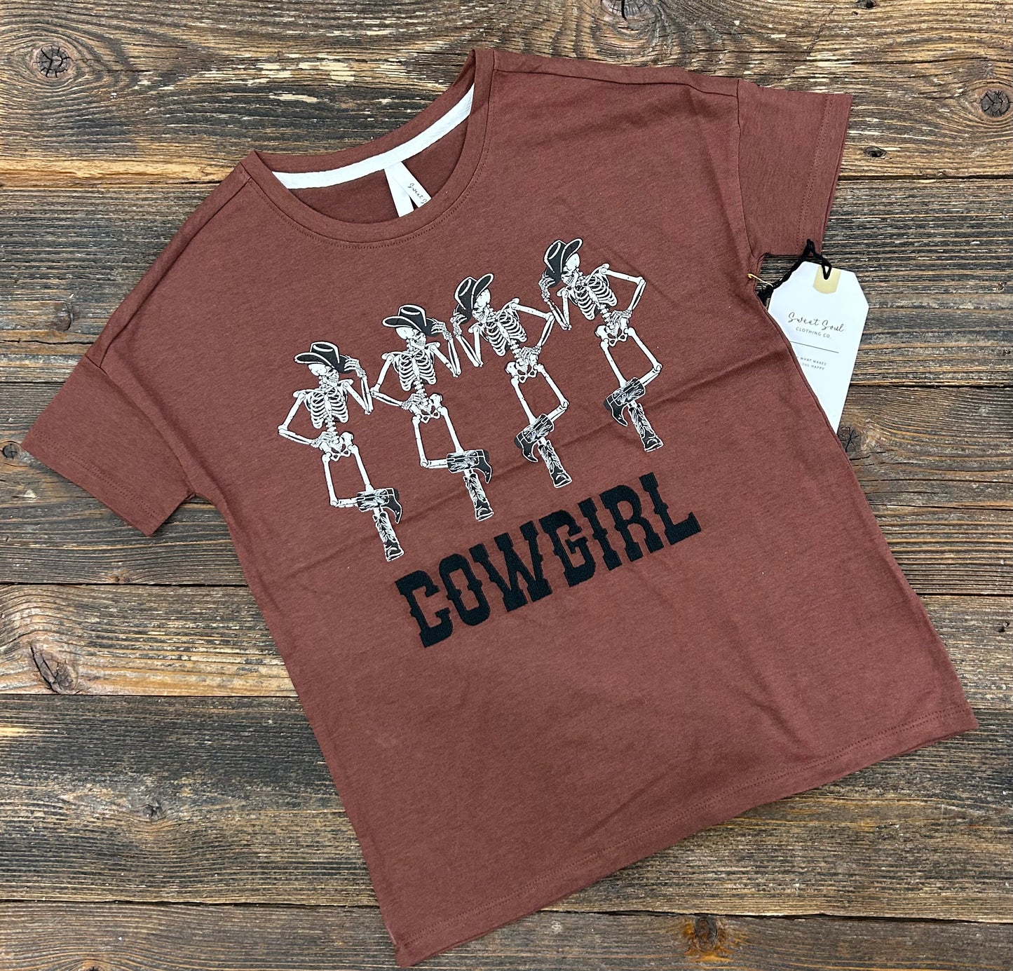 Sweet Soul Cowgirl Skelton Tee