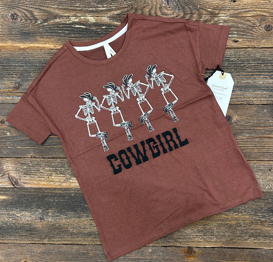 Sweet Soul Cowgirl Skelton Tee