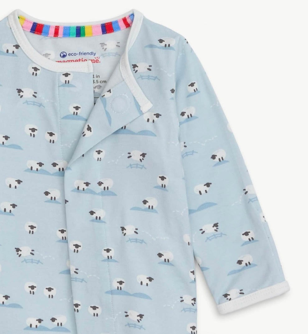 Magnetic Me Baa Baa Baby Blue Modal Magnetic Footie