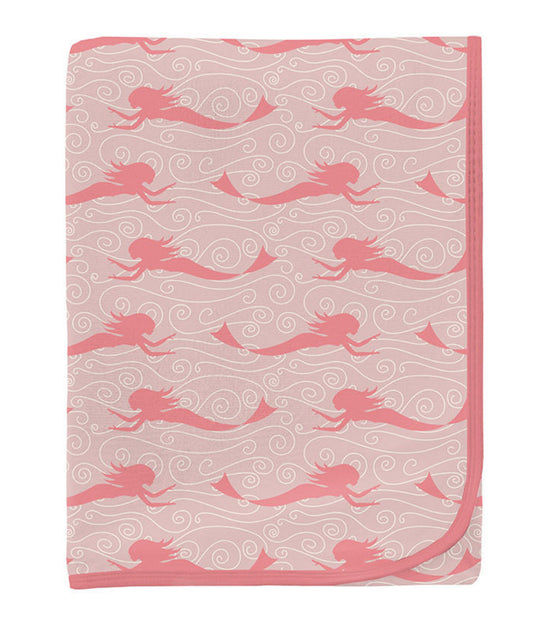 Kickee Baby Rose Mermaid Swaddling Blanket