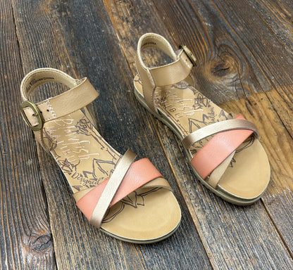 Blowfish Terracotta / Rose Gold Strappy Sandal