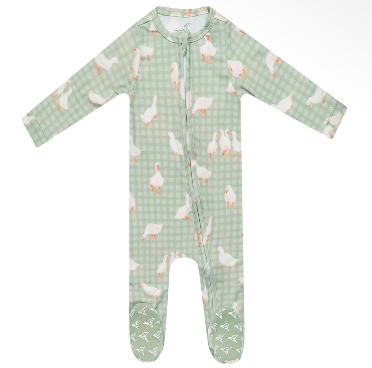 Copper Pearl Baker Zip-Up Footie