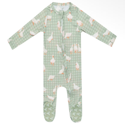 Copper Pearl Baker Zip-Up Footie