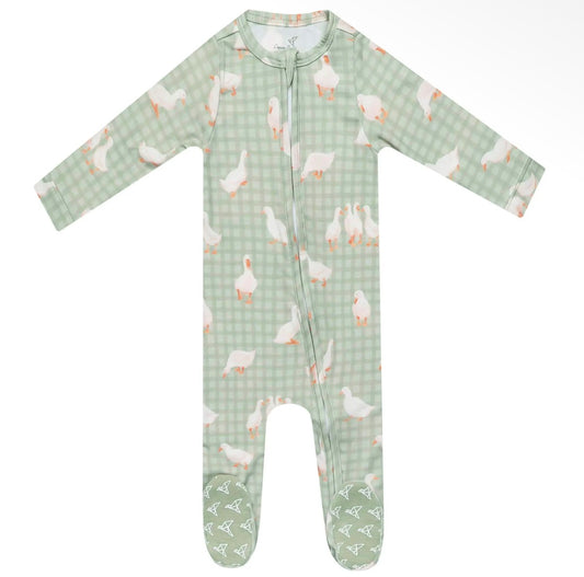 Copper Pearl Baker Zip-Up Footie