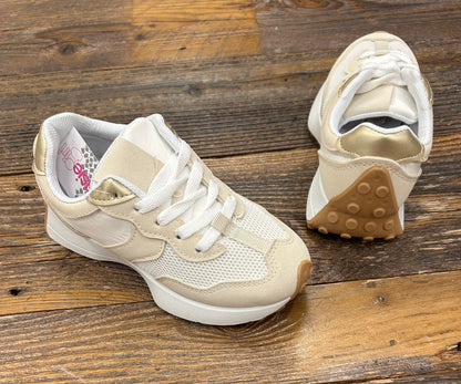 Kensie Girl White/Beige Sneaker