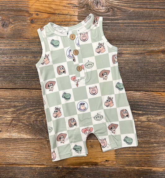 Checkered Toys Tank Romper