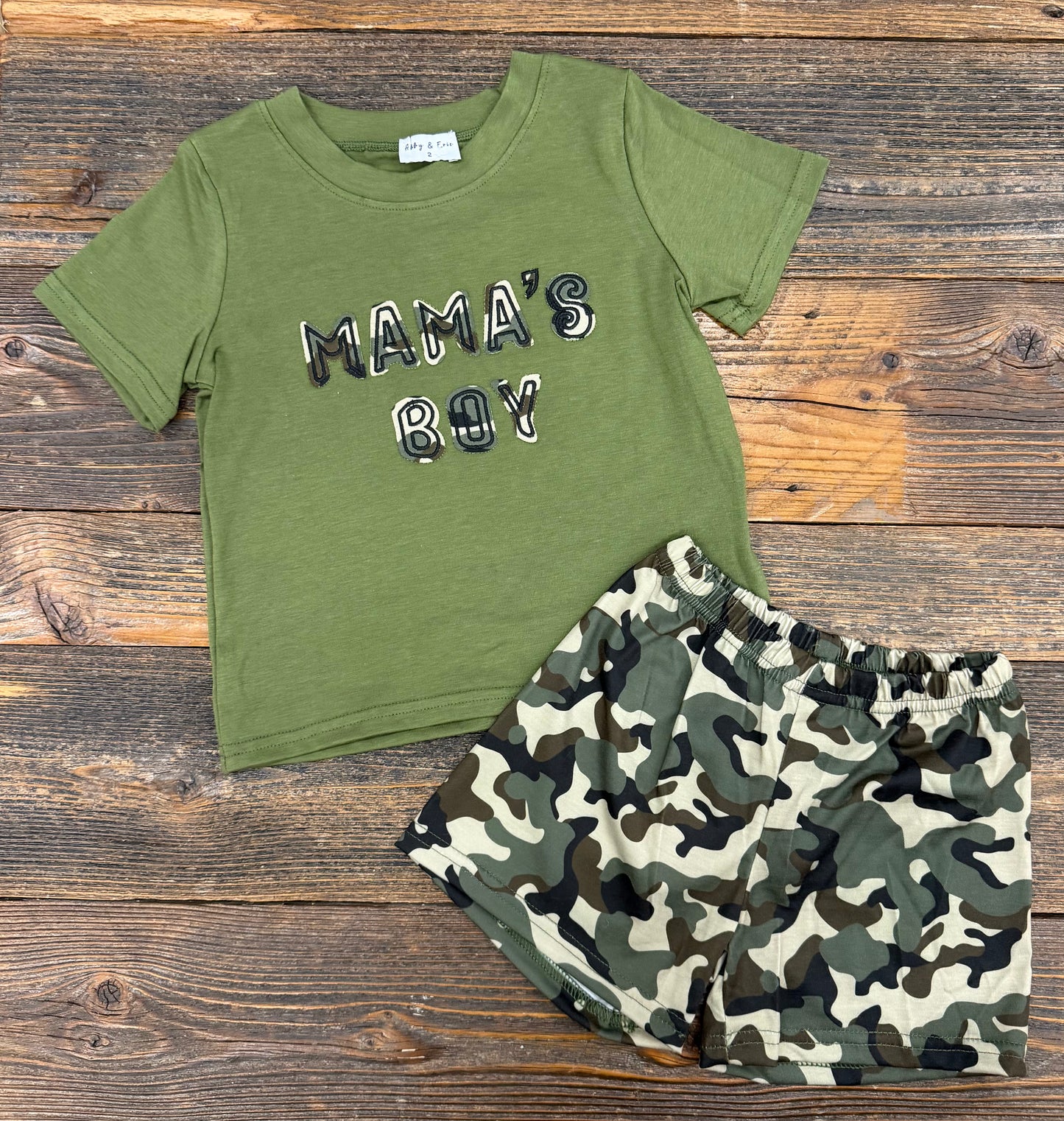 Mama's Boy Camo Short Set