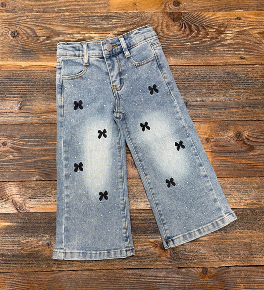 Rhinestones & Bows Denim Jeans