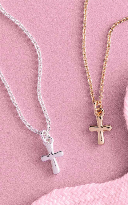 Mudpie Child Boxed Cross Necklace