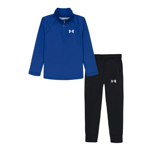 Under Armour Royal 1/4 Zip Tech Jogger Set