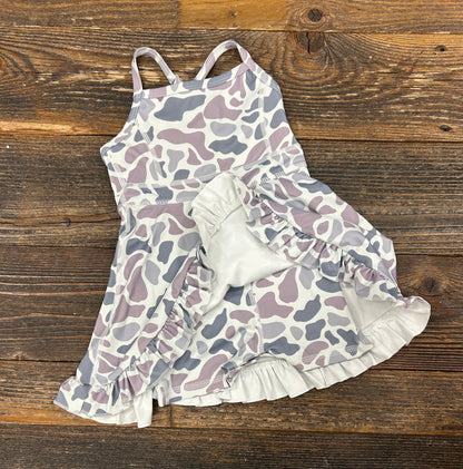 Grey Camo Tennis Dress