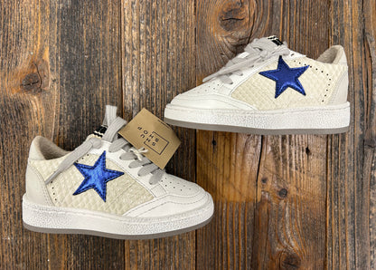 The “Raven” ShuShop Lo-Top Metallic Blue Sneaker
