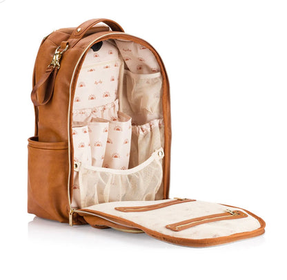 Itzy Ritzy Cognac Boss Plus Backpack Diaper Bag