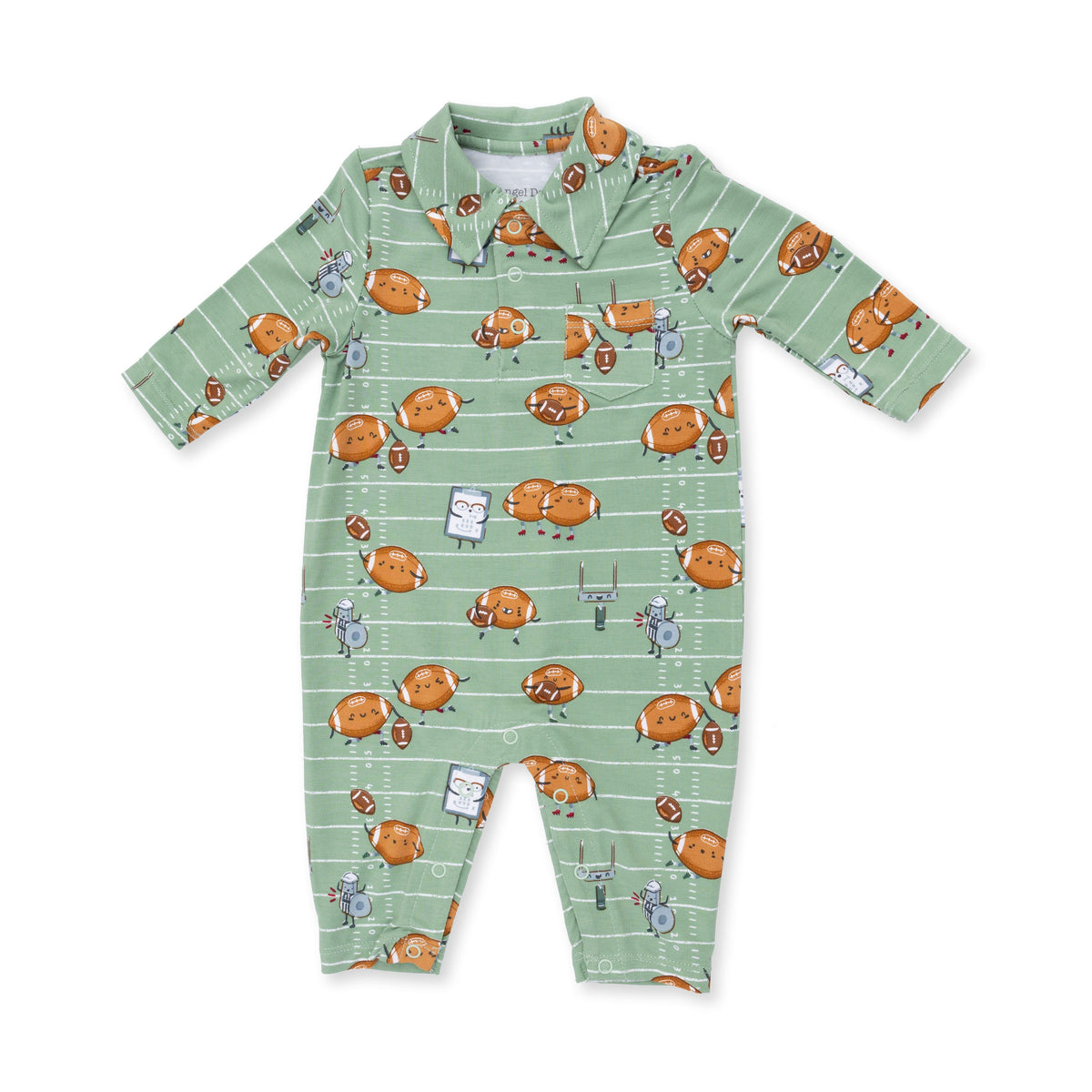 Angel Dear Footballs Playing Footballs Polo Romper